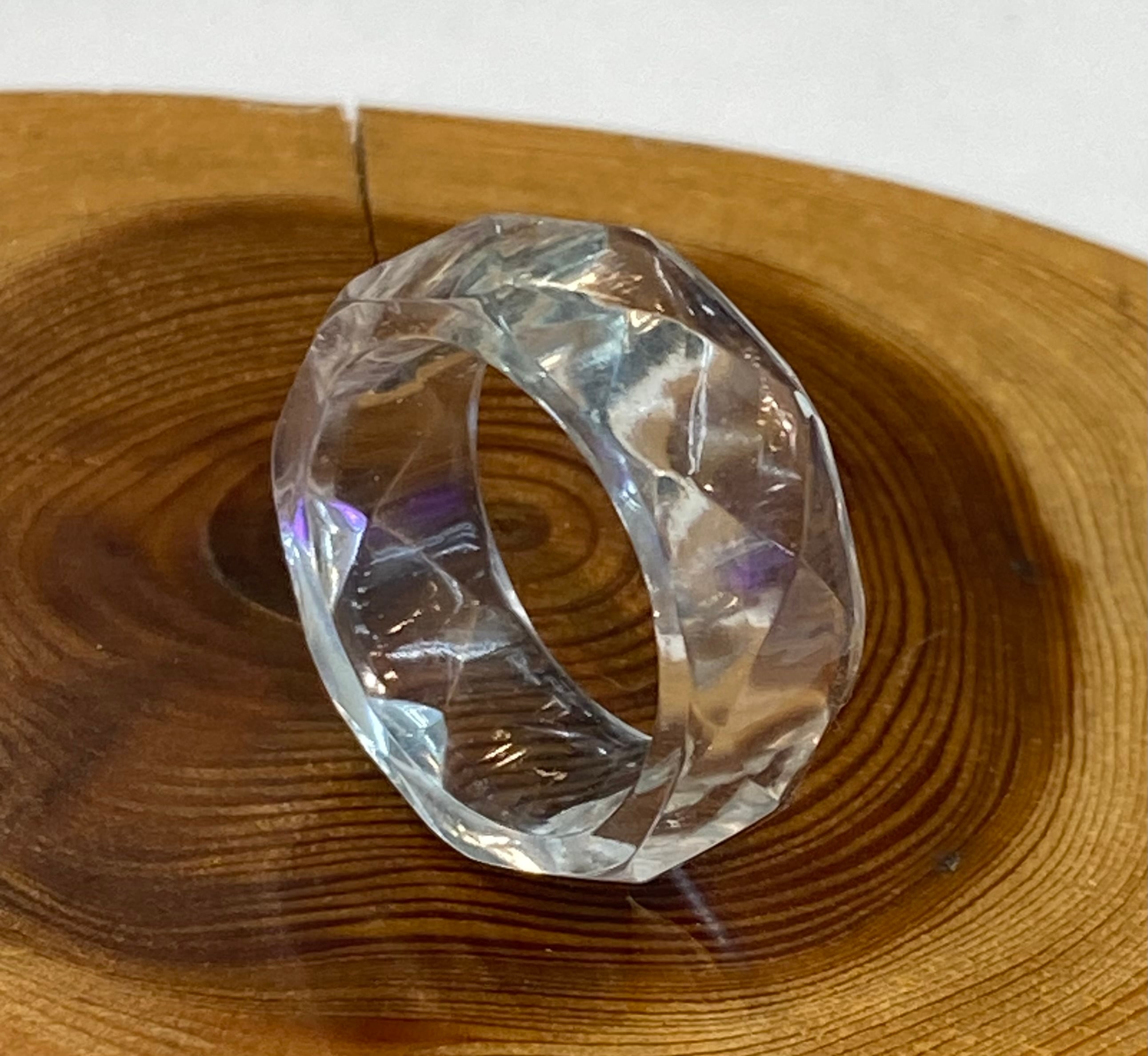 厳選 ガネッシュヒマール産ヒマラヤ水晶 くりぬきリング10号 手作り
