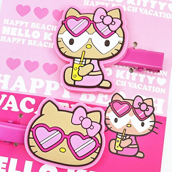 サンリオ 日焼けキティ マルチクリップ ピンク Sanrio | PAY ID