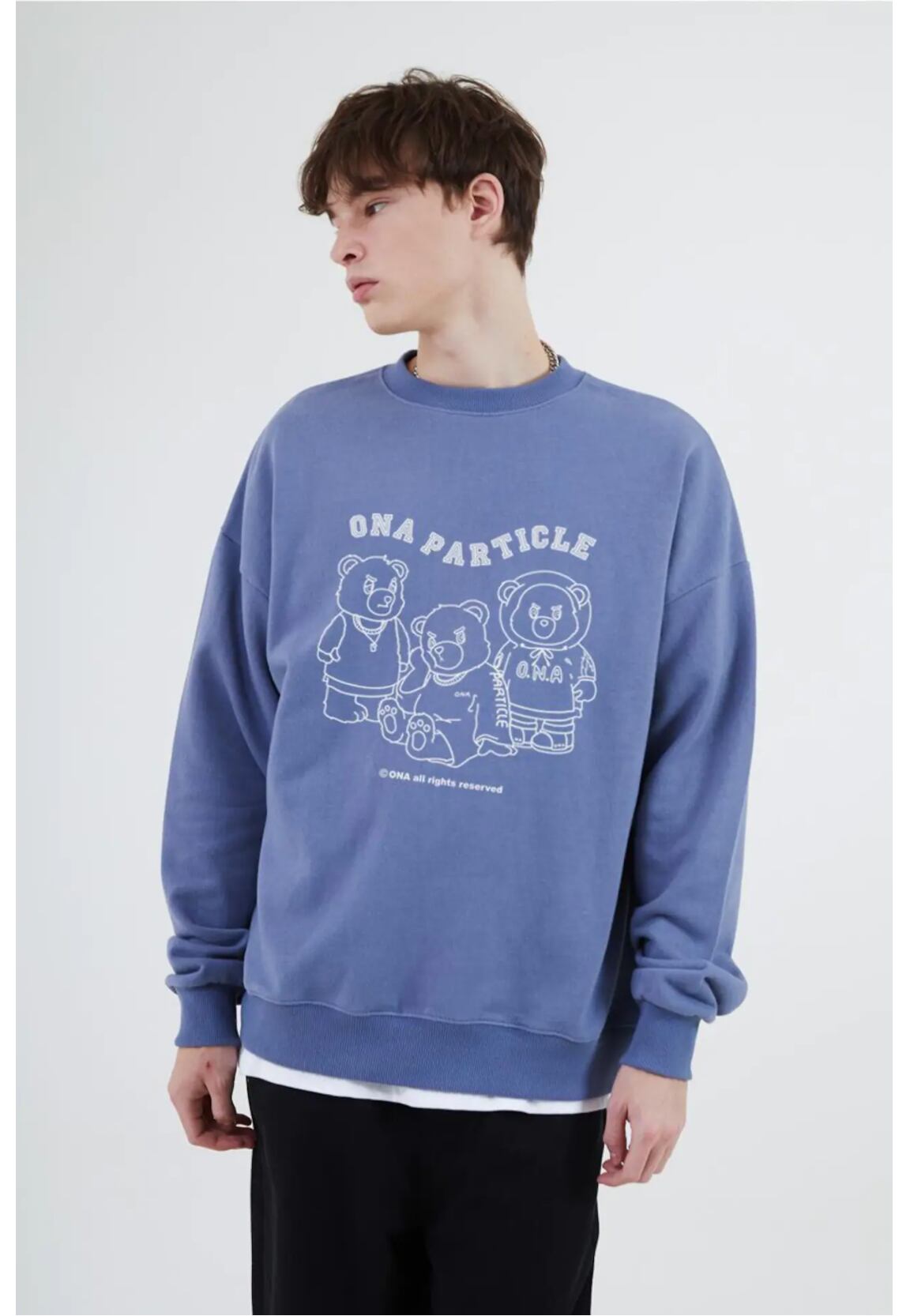 ONA] 2ND Triple Bear Line Sweatshirts (6 color) 正規品 韓国