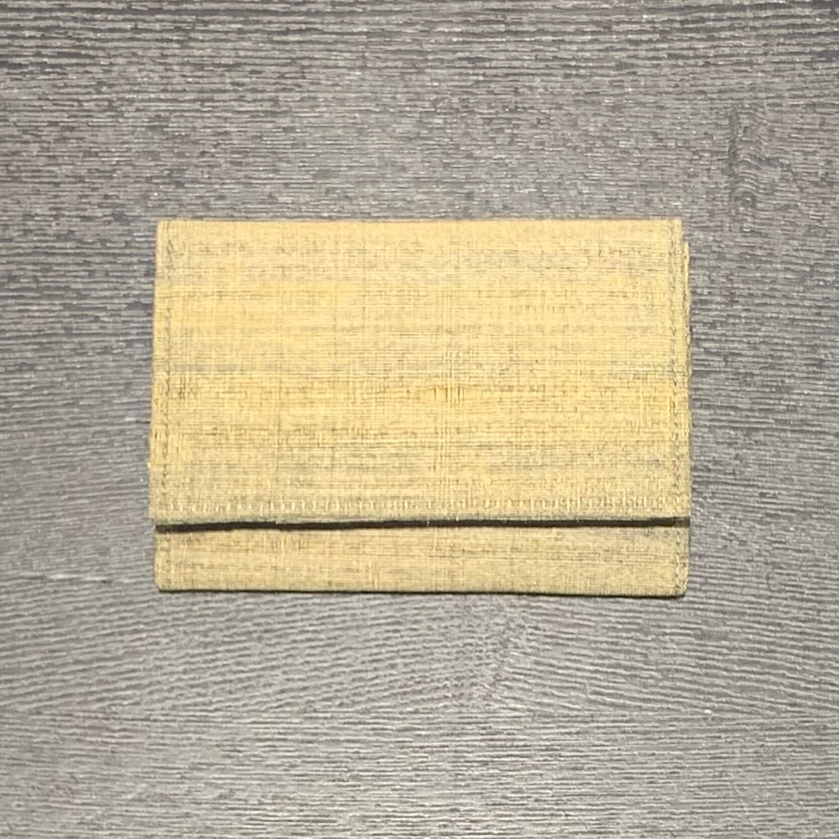 【完売】名刺入れ カードケース【新作】ソウタカンボジアシルク カーキ プレゼント ギフト