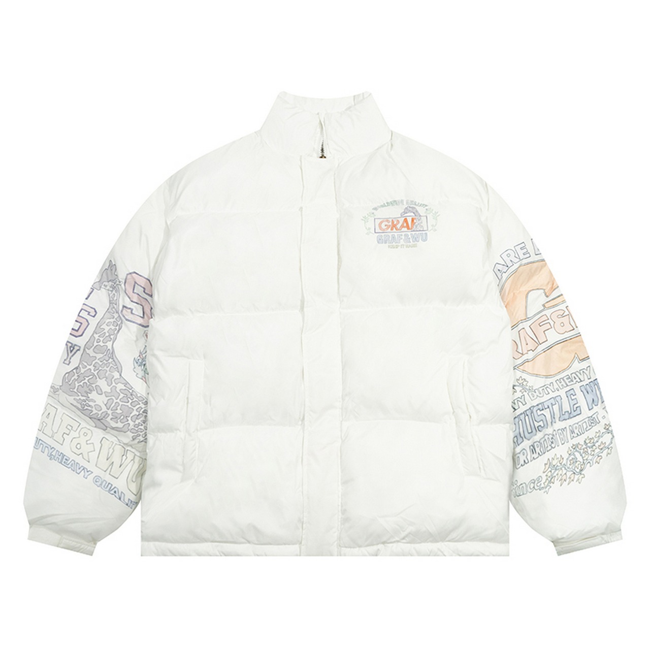 【暖かさUP】ストリートGRAF&WU AK47天使中綿ジャケット T1294