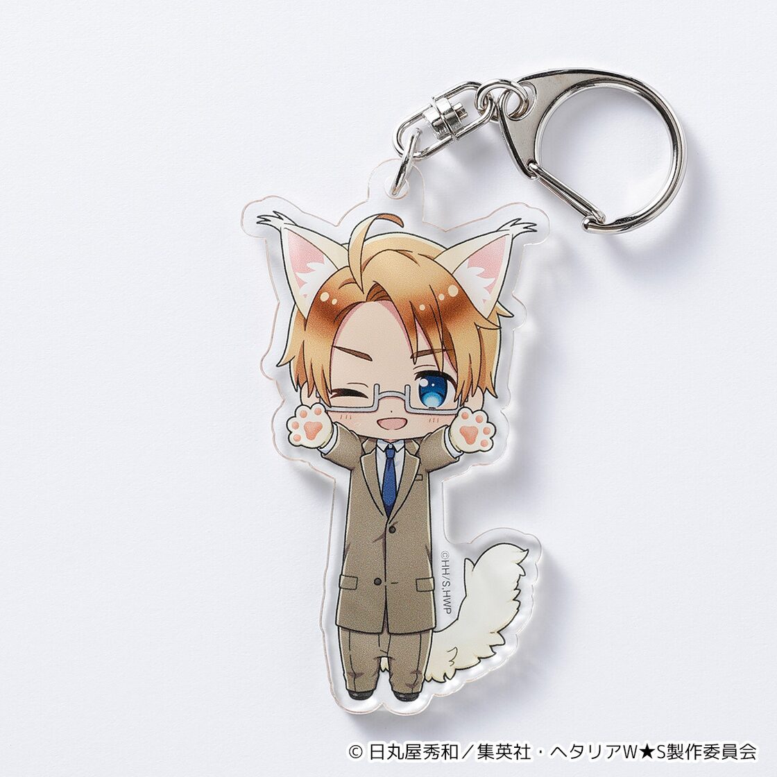 ヘタリアWorld☆Stars】のび猫アクリルキーホルダー（アメリカ） | PAY ID