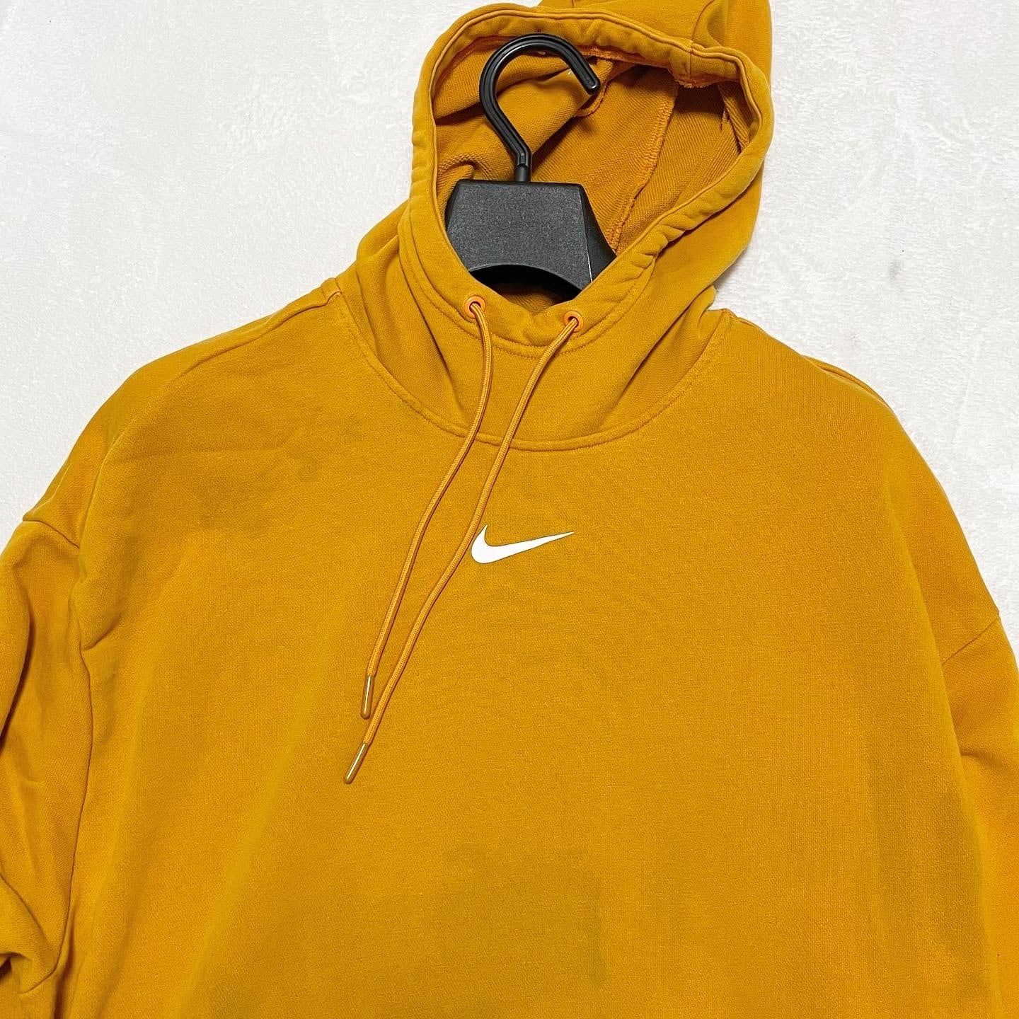 NIKE ナイキ オーバーサイズ パーカー イエロー 辛子色 からし Lサイズ 