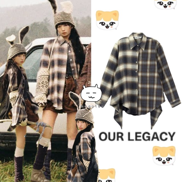 ★IVE レイ 着用！！【OUR LEGACY】Apron Shirt - Doyle Checkered