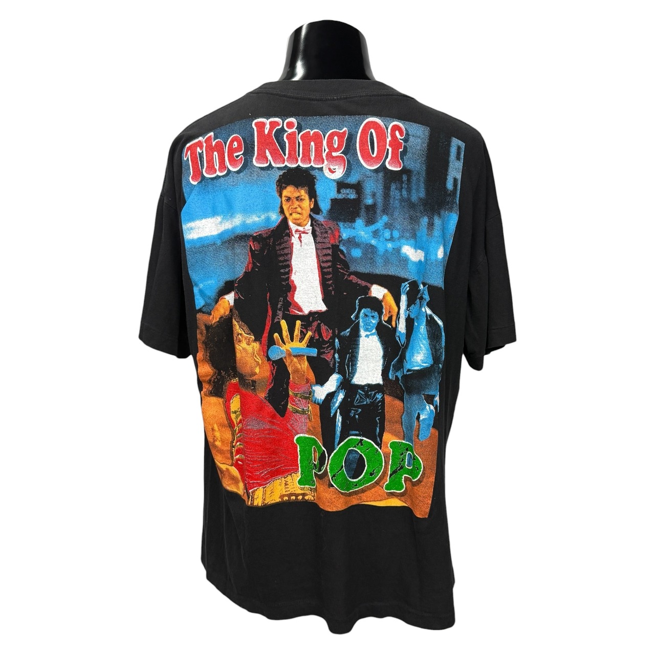 【MICHAEL JACKSON】マイケル・ジャクソン "The King Of POP" 90's Vintage RAP Tデザイン