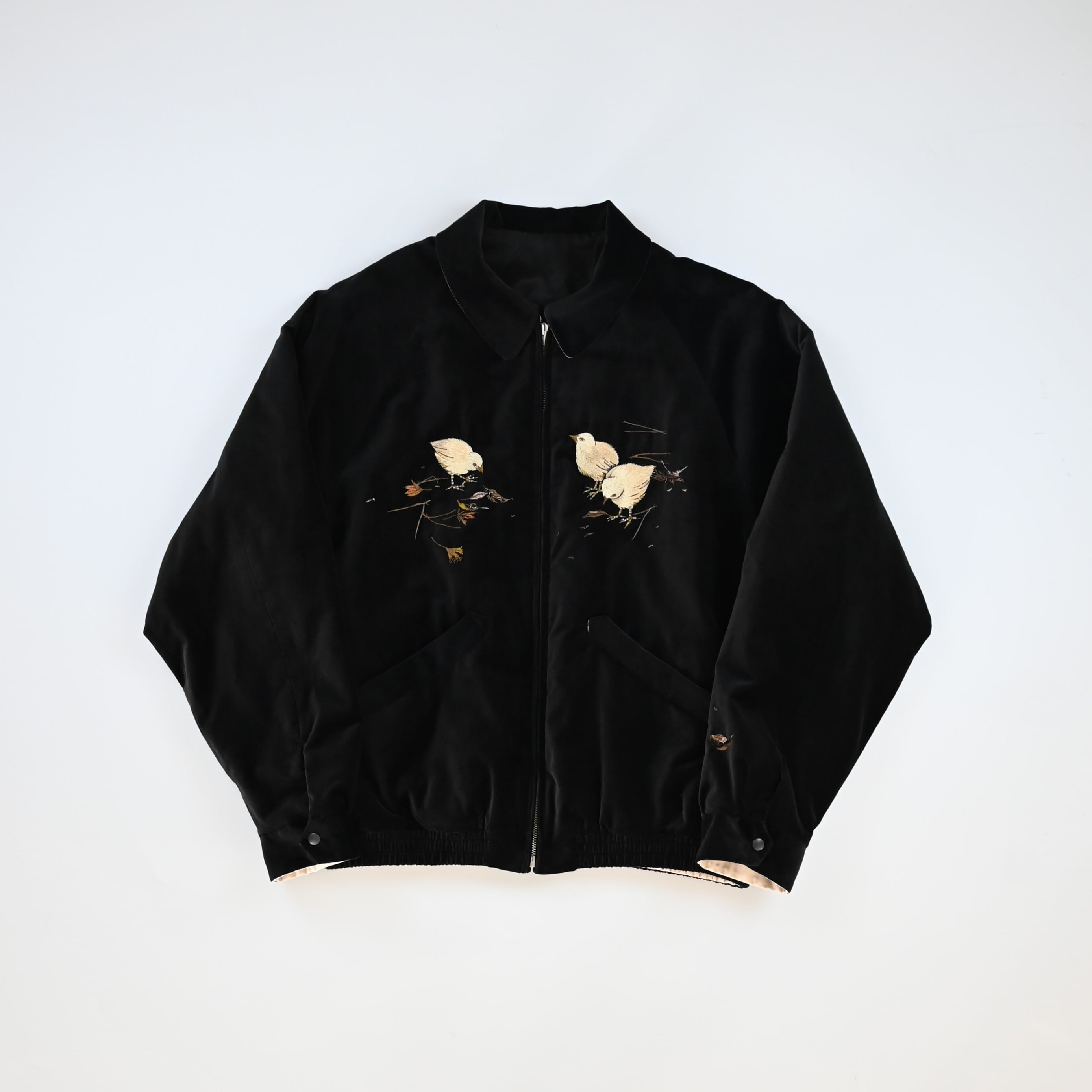 OLD JOE / STUNNING VELVET SOUVENIR JACKET(Niwatori to Hiyoko) | GANKO