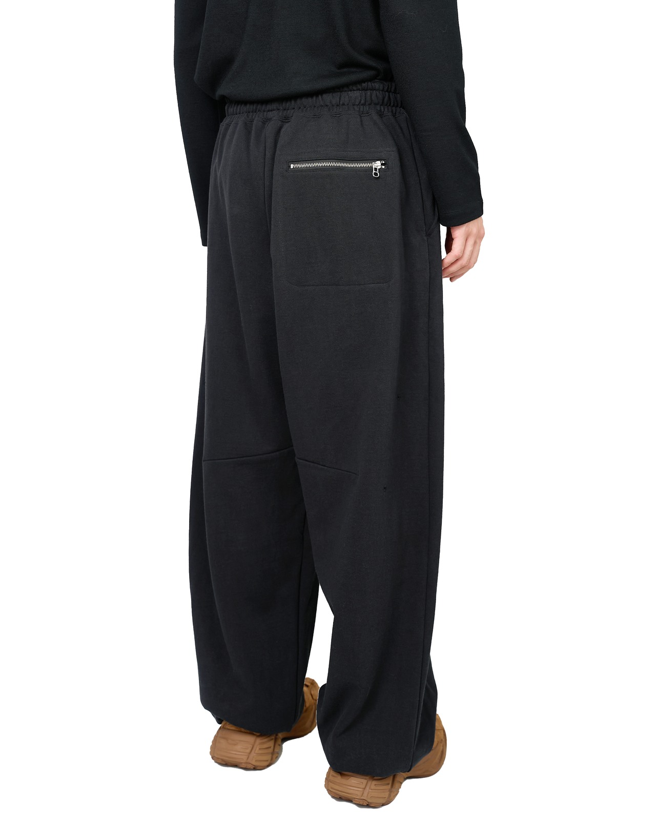 ROTOL "Solid Sweat Triple Tuck pants〔BLACK〕"