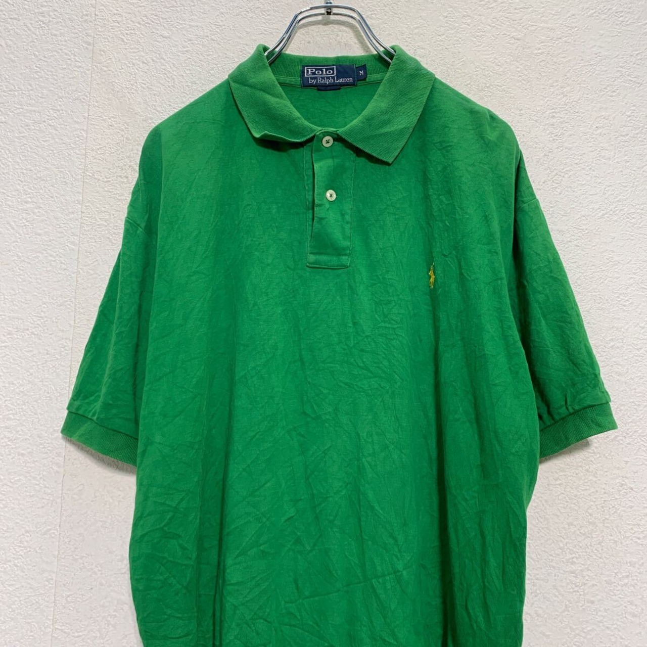 Polo Ralph Lauren 半袖 無地ポロシャツ M グリーン ポロラルフ 