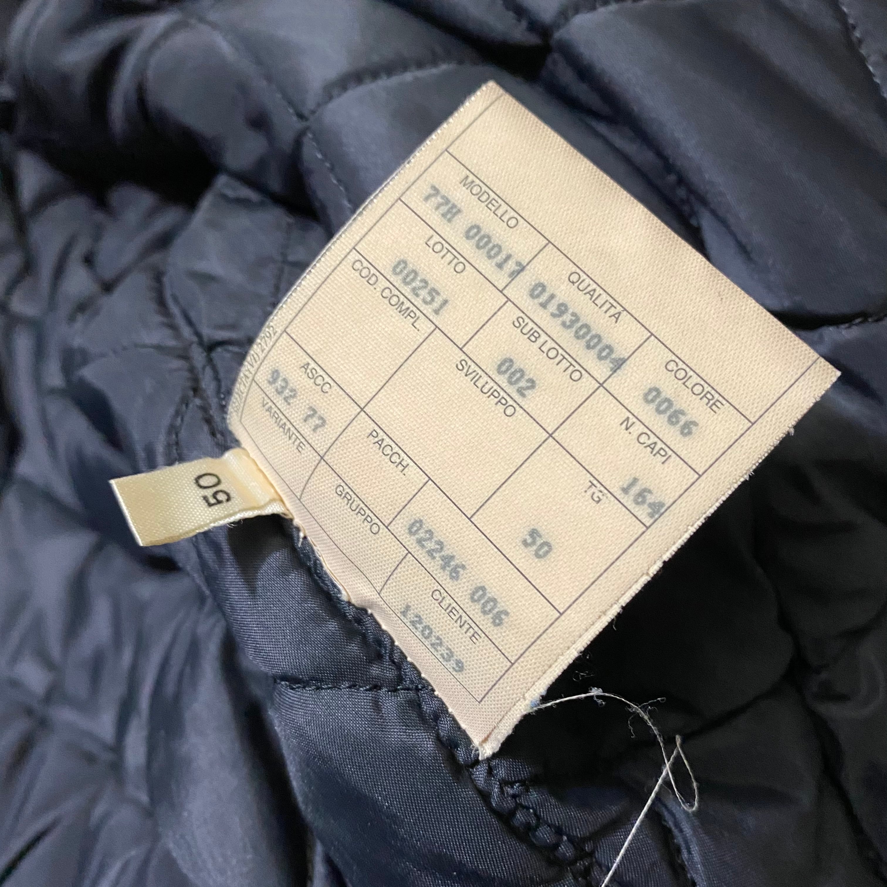 vintage EMPORIO ARMANI brown leather riders jacket with boa collar