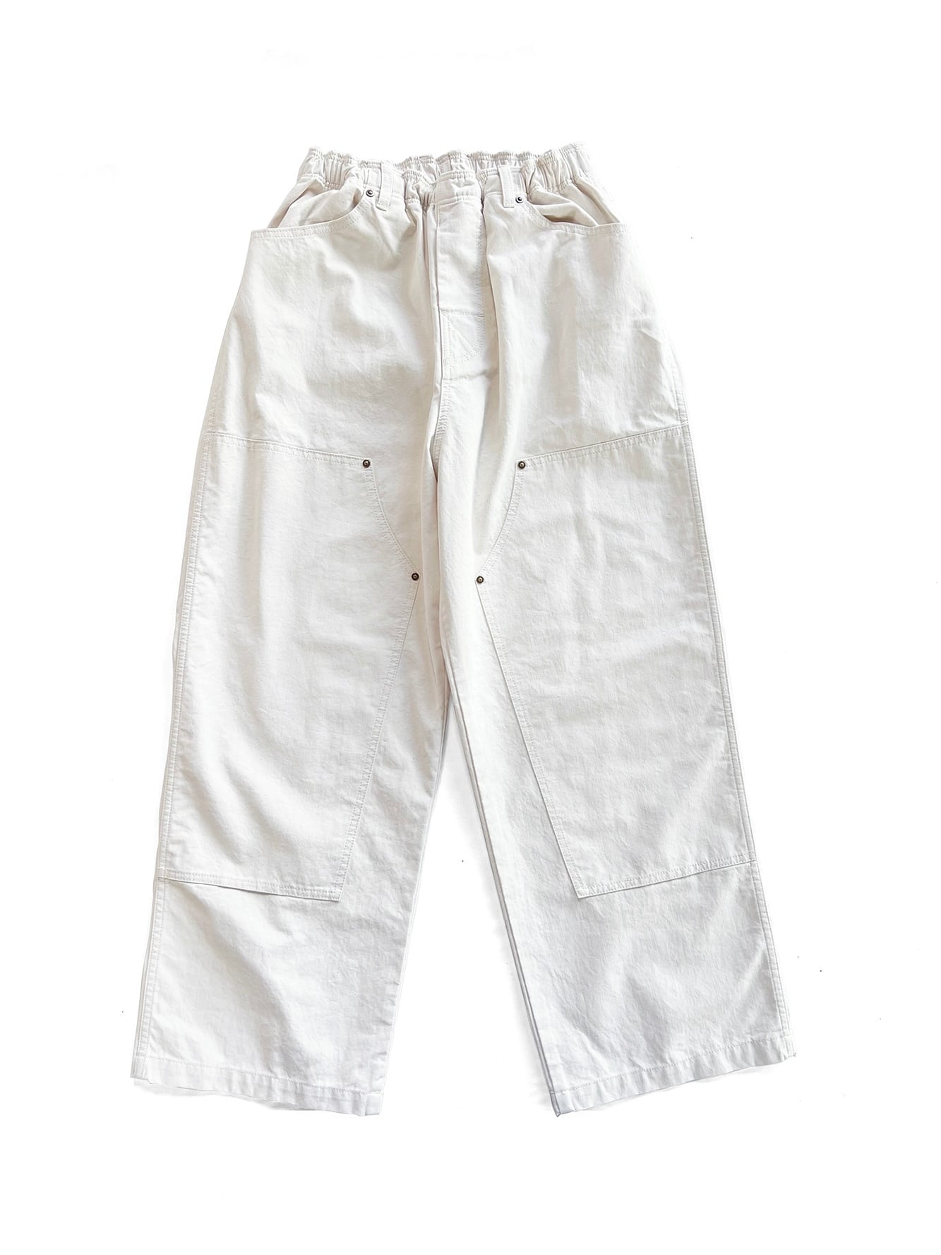 COMFORTABLE REASON / DOUBLE KNEE PIGMENT PANT - OFF | DEXIM