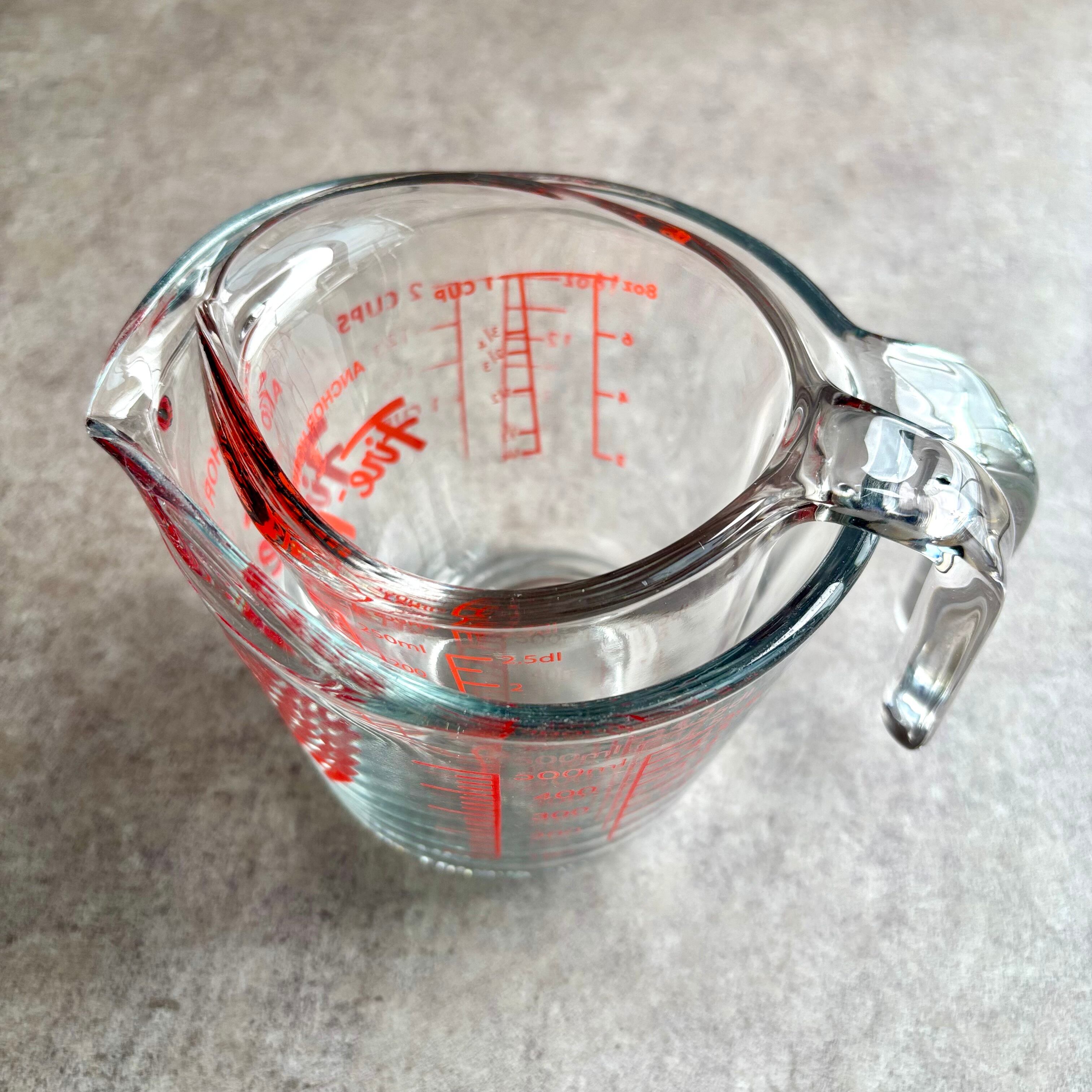 FireKing ハンドル付きメジャーカップ500ml | 瀬尾商店
