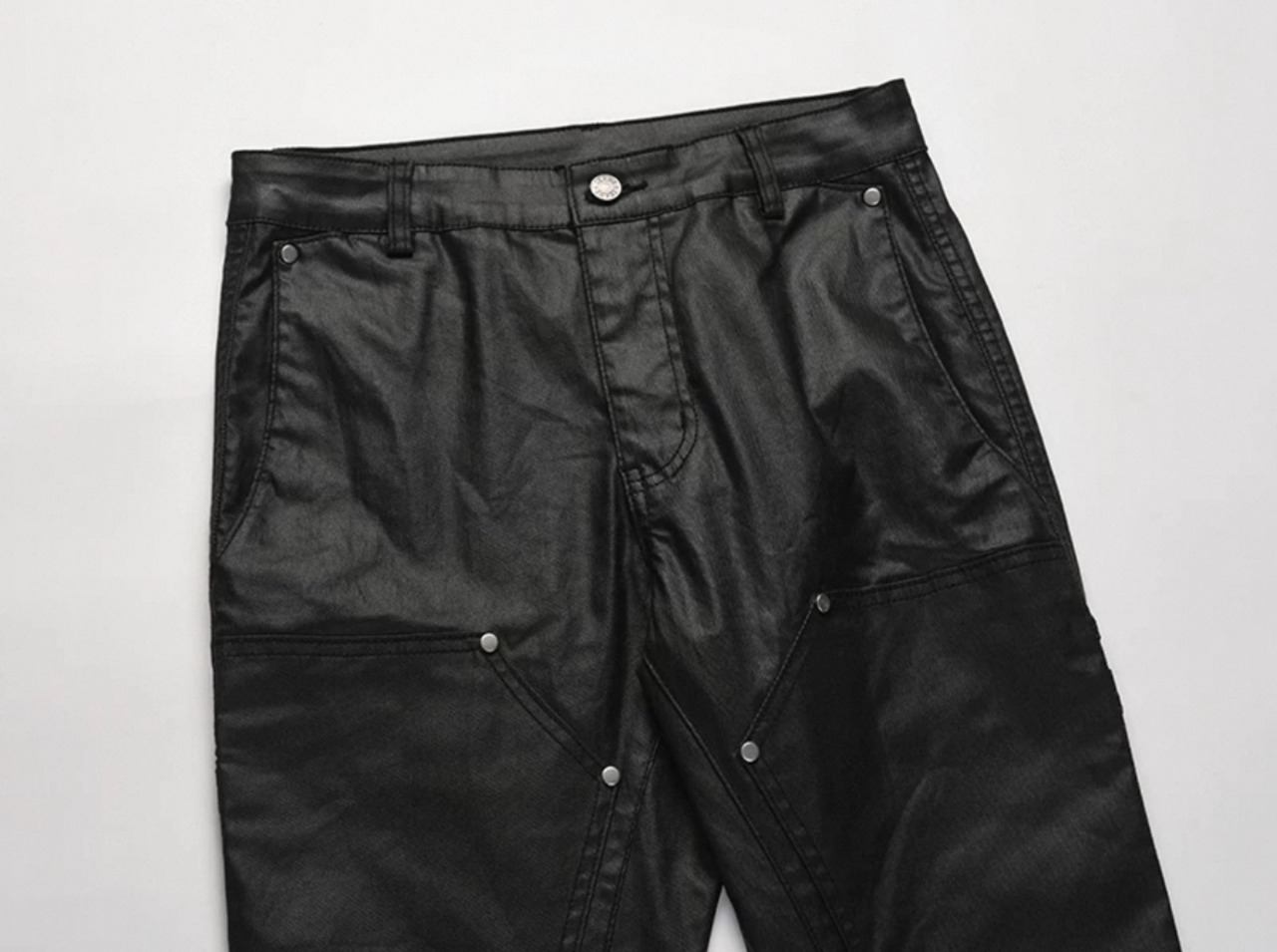 coating black flare denim - 14