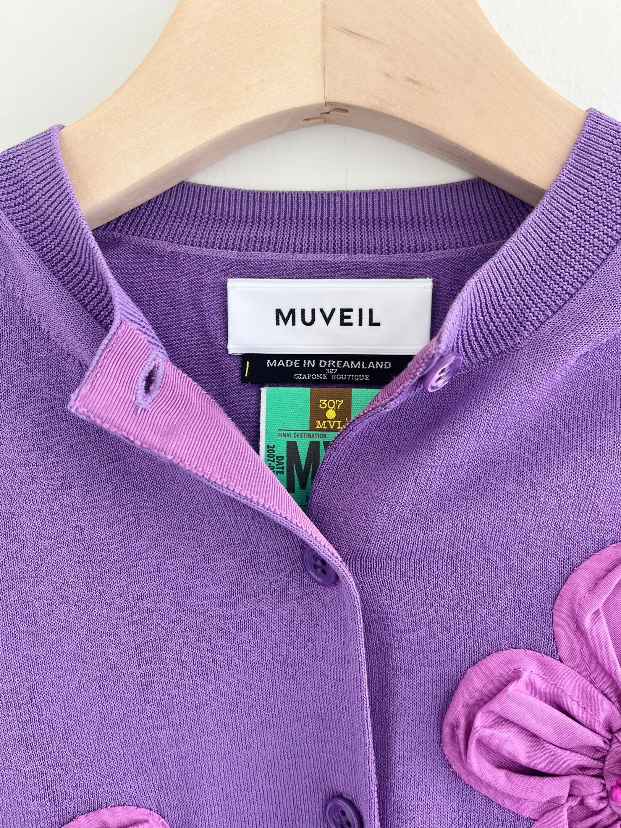 MUVEIL フラワー刺繍カーディガン | KOKO