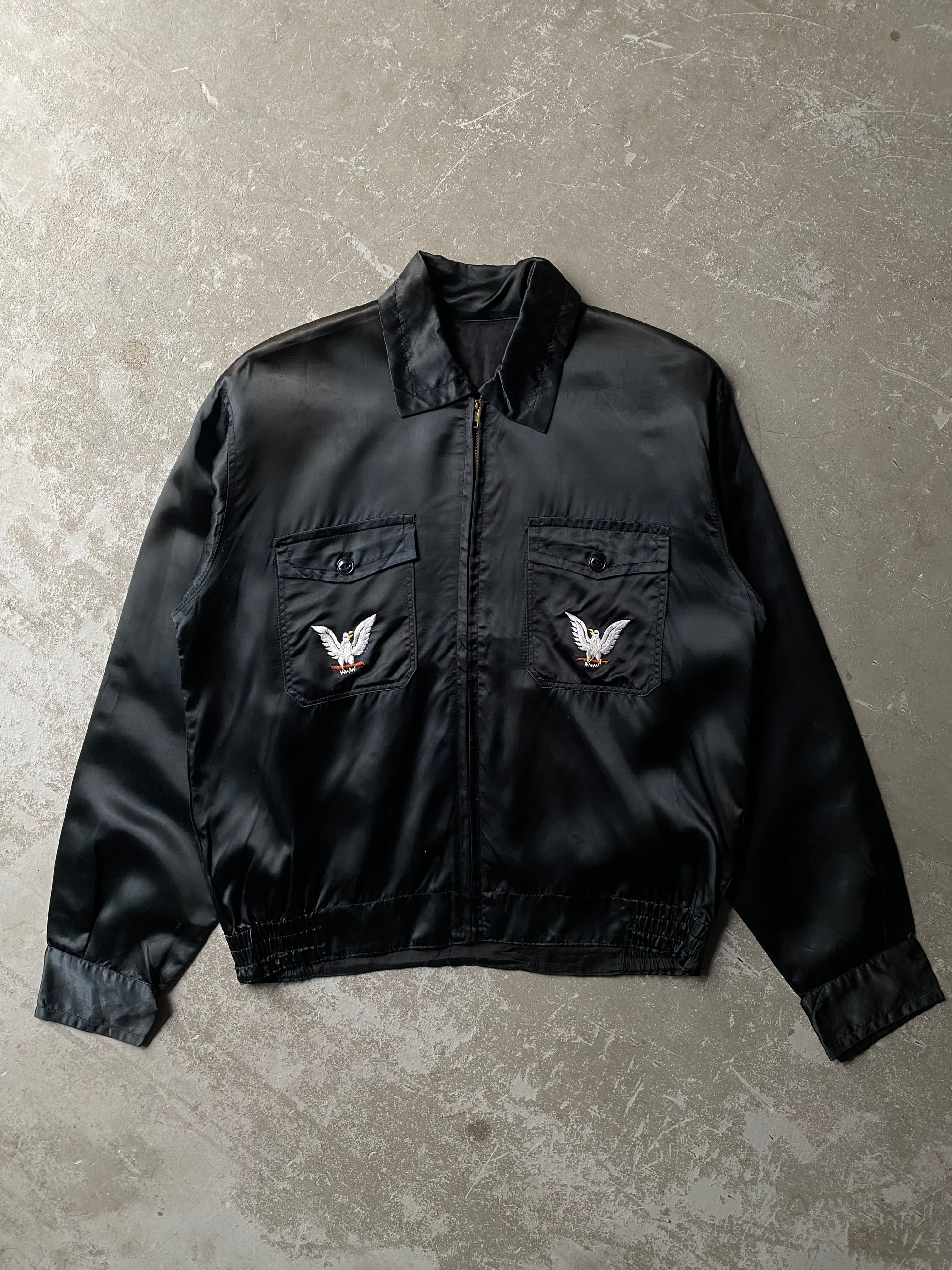 60sツアージャケット\ベトジャン 60s Souvenir Tour Jacket “ Black Satin ” / vintage ビンテージ