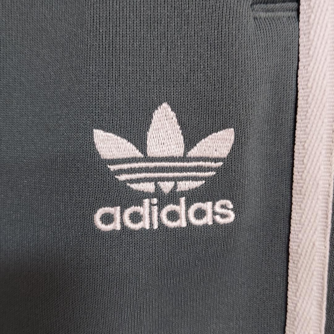adidas アディダス トラックパンツ トレフォイルロゴ刺繍 M ブルー