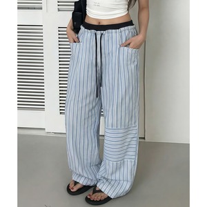 stripe relax pants　k-0228