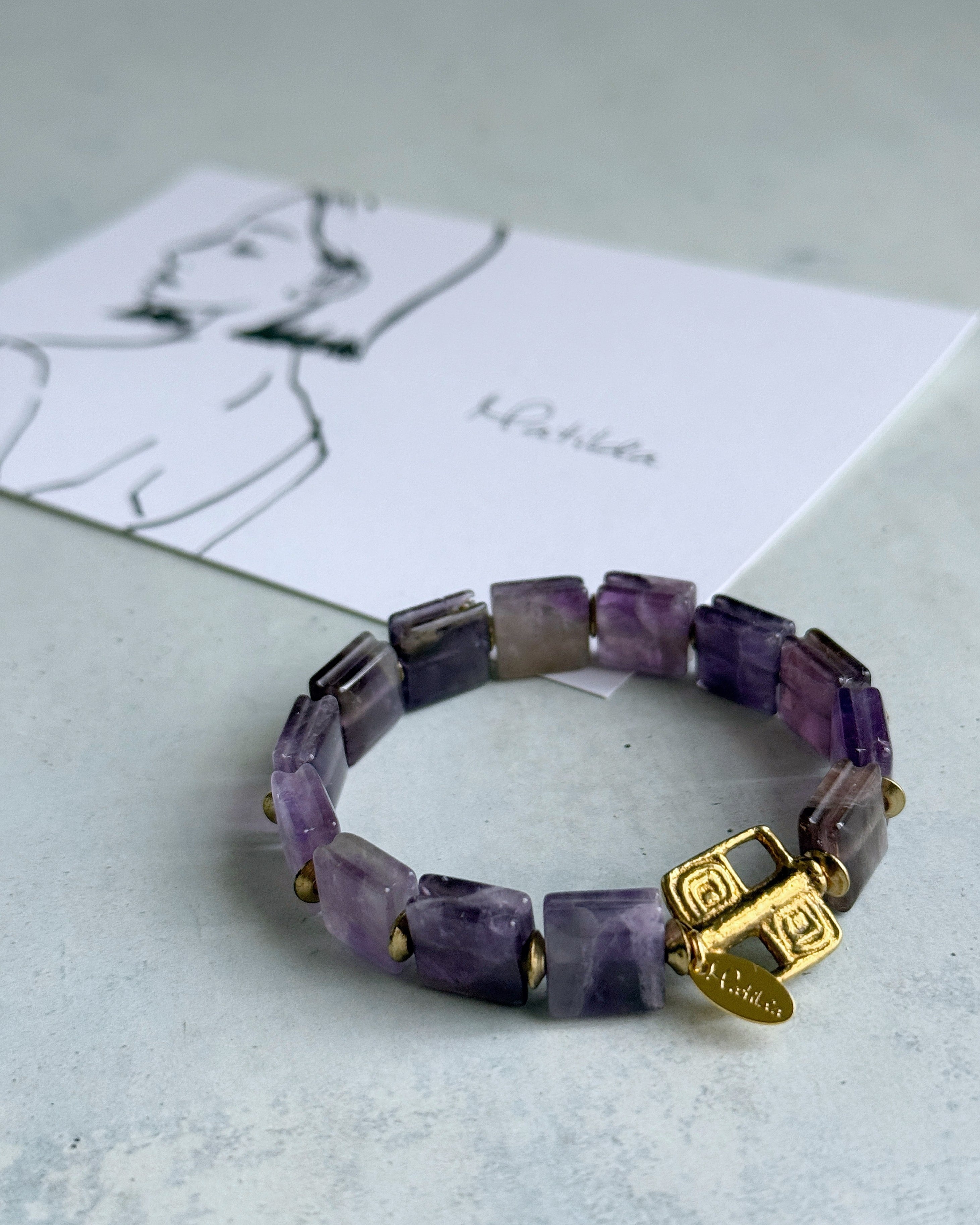 tumble bracelet(アメジスト)