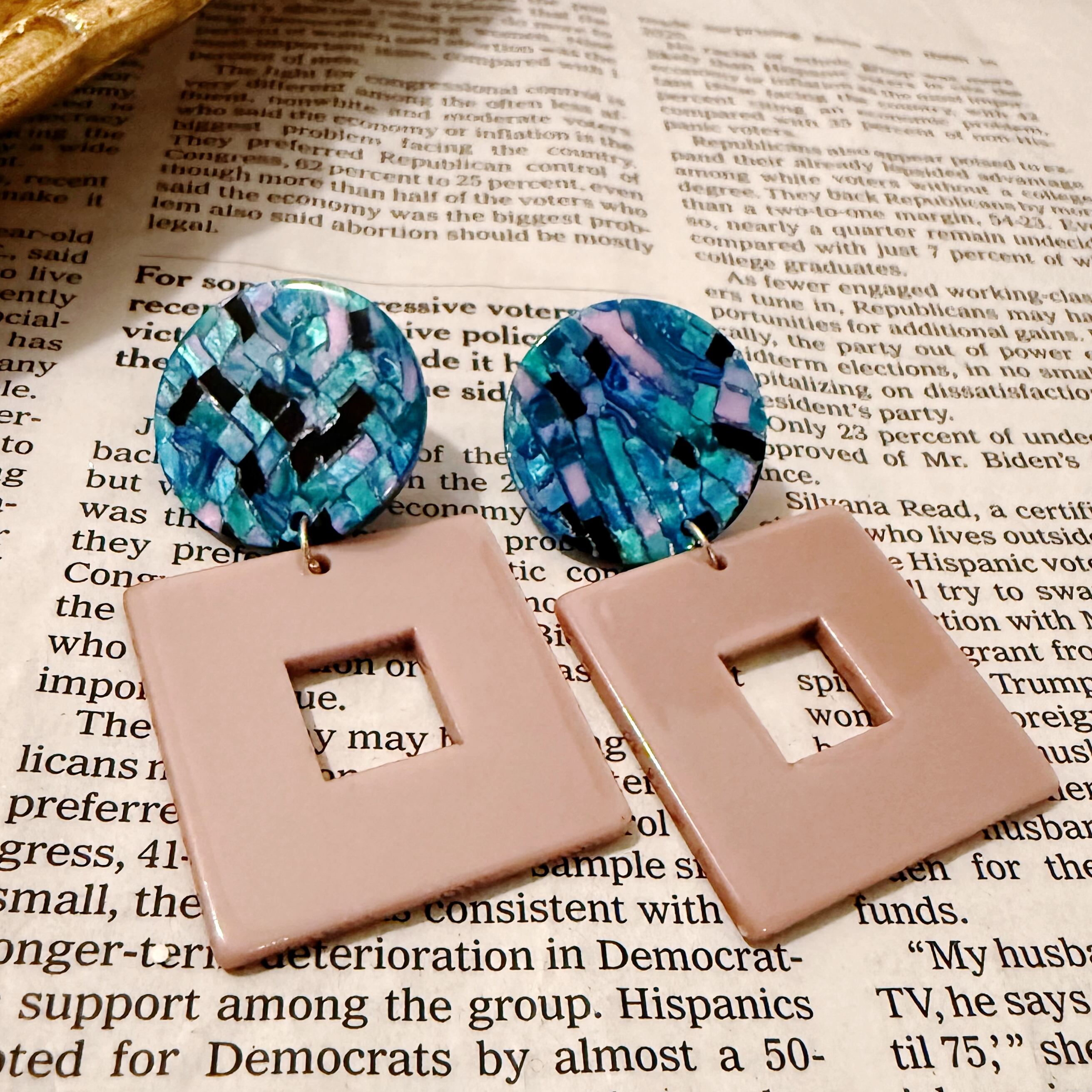 kulje piilo クルジェピーロ  ミックスカラーデザインピアス