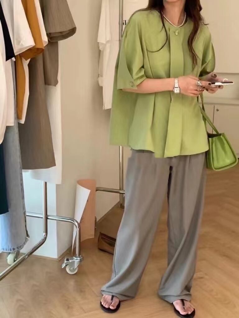 レーヨンブラウス　AJ22085-9966