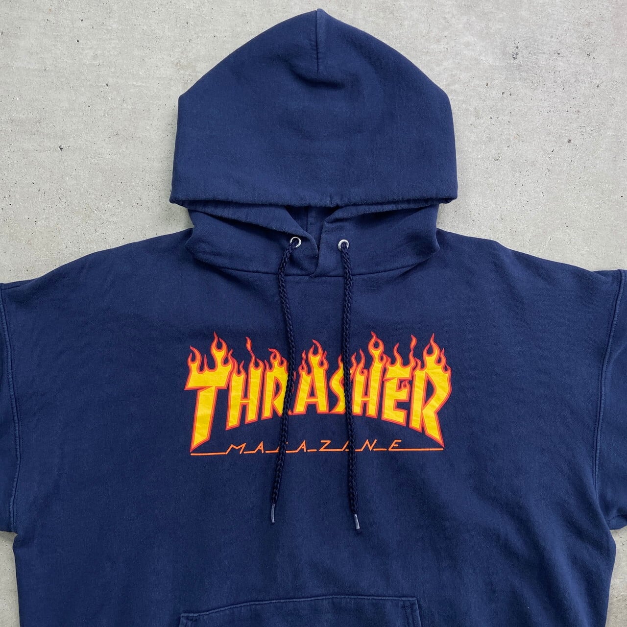 00年代 THRASHER スラッシャー スウェットパーカー メンズL 古着 