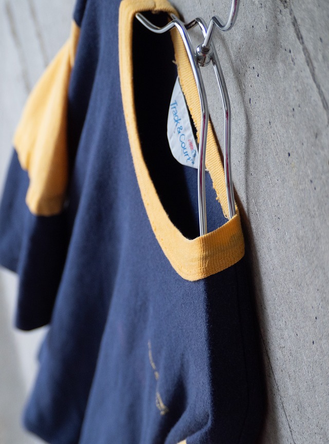 "Track & Court" 1980s Bicolor quarter sleeve tee