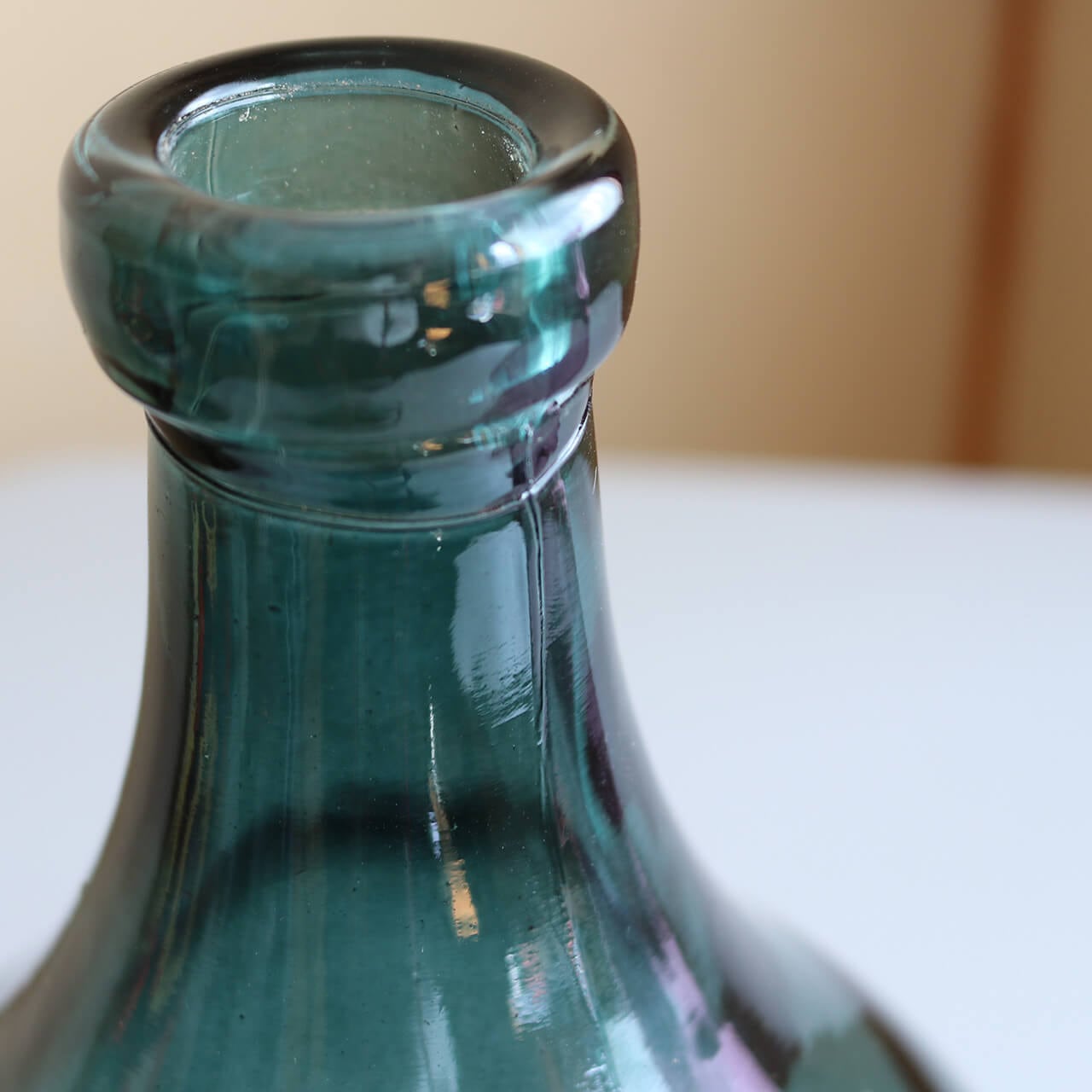 花瓶 花器 フラワーベース シーシャ 硝子 ボトル 瓶 青 レトロ