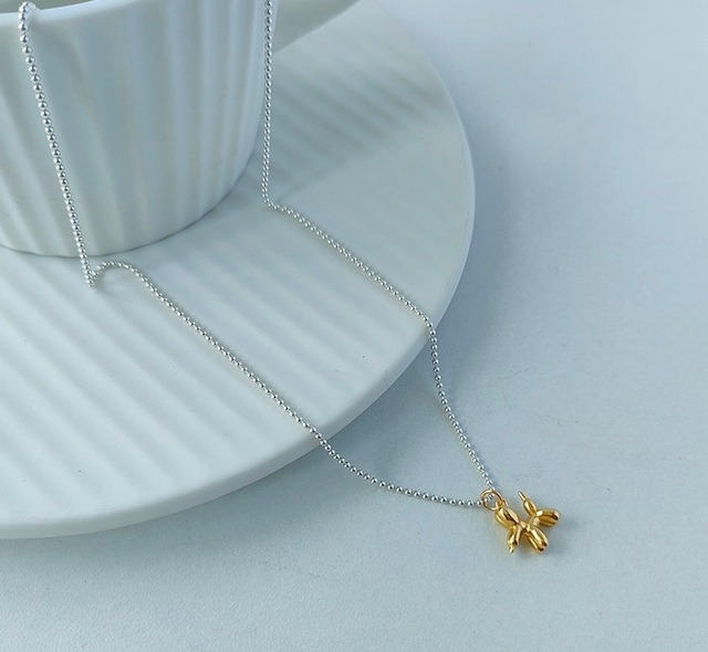 S925 mini dog necklace (N168-2)