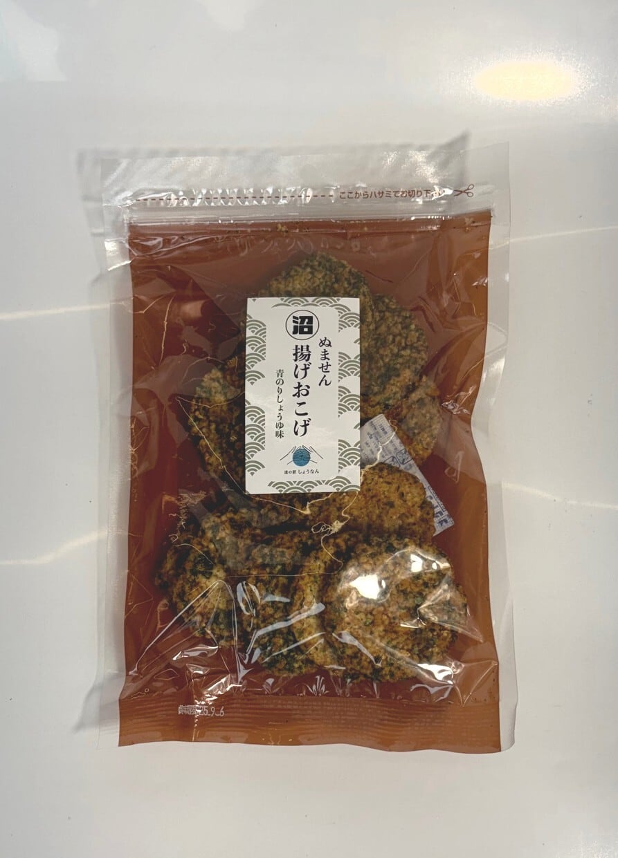 ぬません　揚げおこげ　青のりしょうゆ味　８袋セット