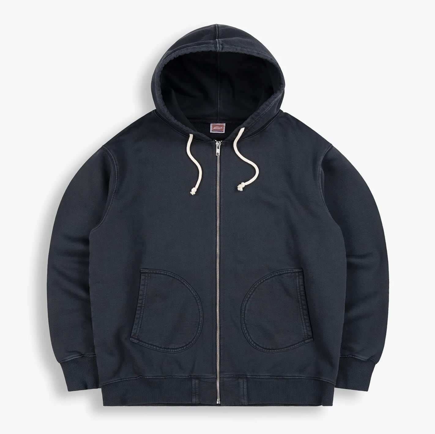 FULL ZIP THRU PARKA HOODED SWEATSHIRT Black by TSPTR