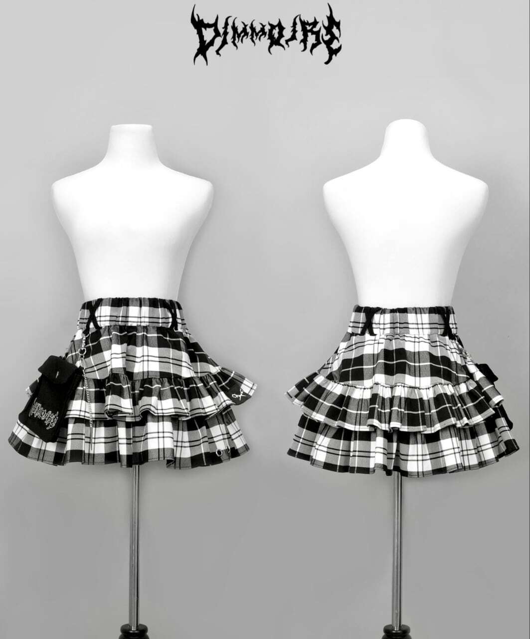 受注予約商品】PUNKフリルミニスカート【チェック】 | DimMoire 