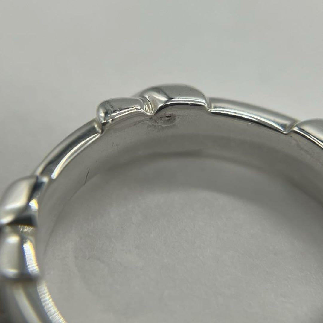 ティファニー　クロスステッチ　シグネチャーリング 　シルバー925 ティファニー TIFFANY シグネチャークロス ステッチリング 9号 希少