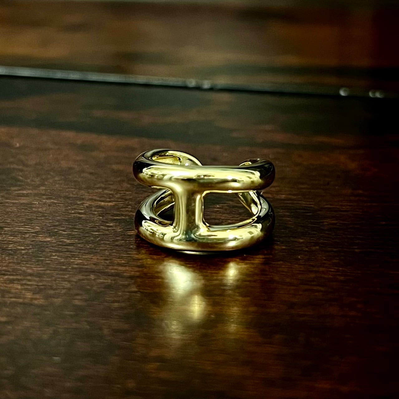 HERMES Osmose Ring PM 18K Yellow Gold 52 | エルメス オスモズ