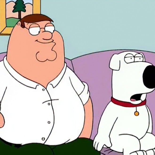 ★ブロックフィギュアキーホルダー★【 Family Guy ( ファミリー・ガイ ) 】ブライアン・グリフィン〚アメリカン雑貨 アメトイ〛