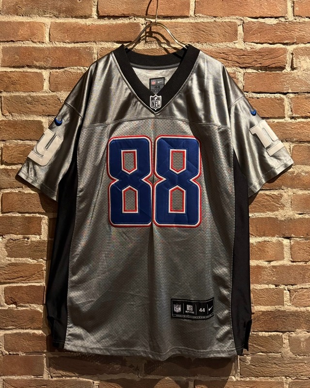 【Caka act3】“NIKE” “NFL” Metallic Silver Vintage Game Shirt