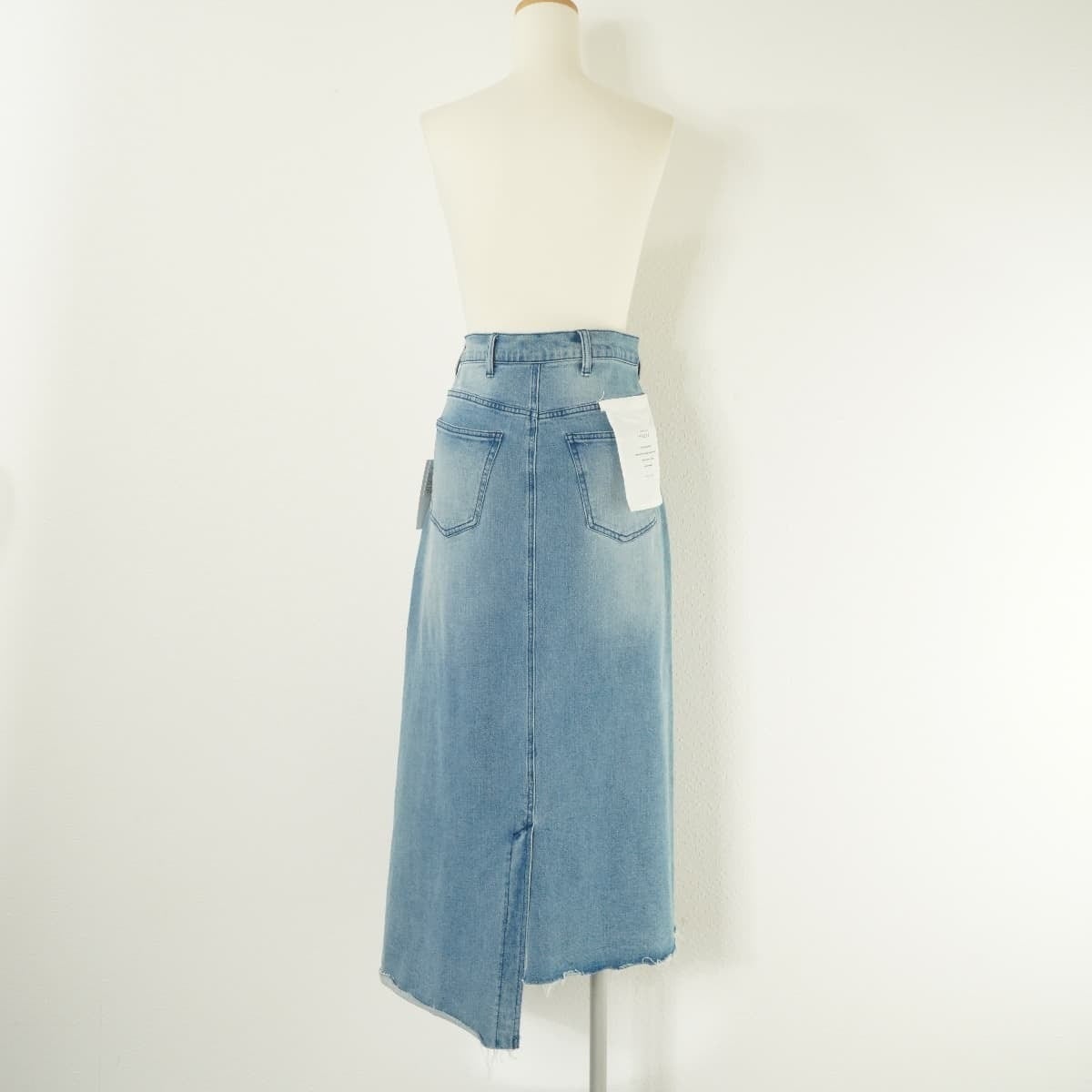 未使用 AMERI アメリ FOLD DENIM SKIRT フォールド デニム スカート  