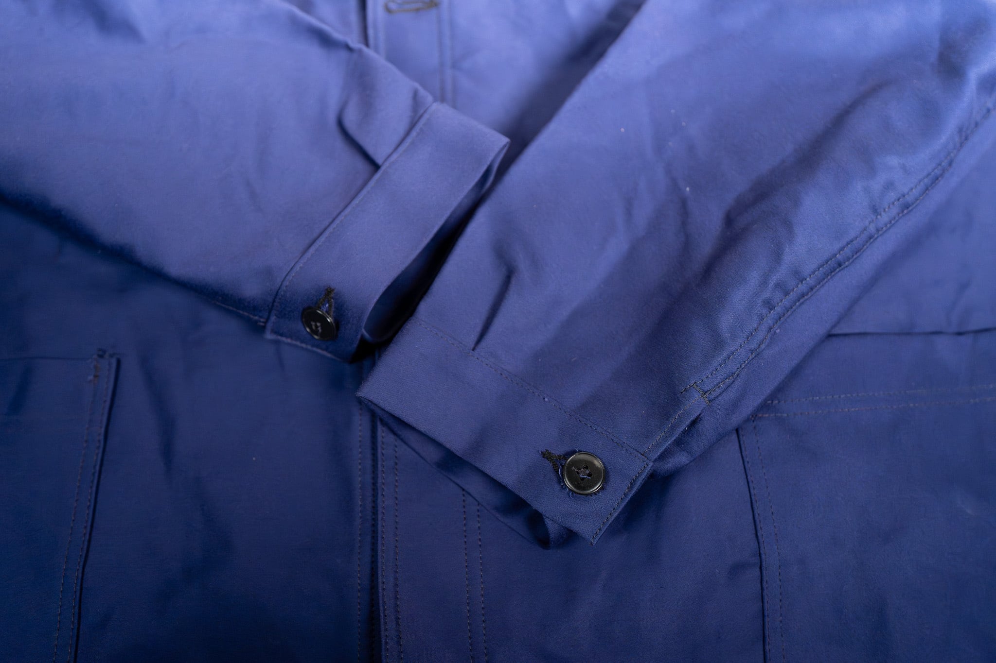 70sLEE(大文字) USA製 モールスキンジャケット 茄子紺フェード 短丈 DEADSTOCK】60's 