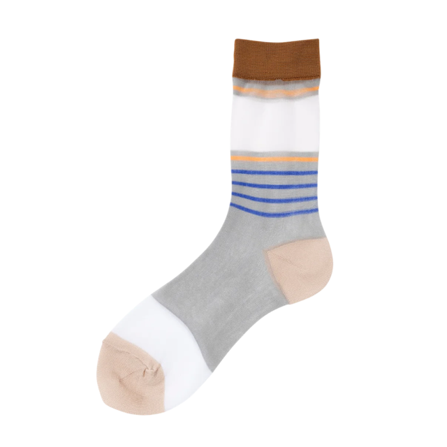 TRICOTÉ / 【24-25cm】sheer border socks TR51SO044