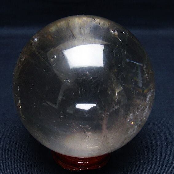 水晶 丸玉 74mm スフィア 置物 水晶玉 一点物 151-9073