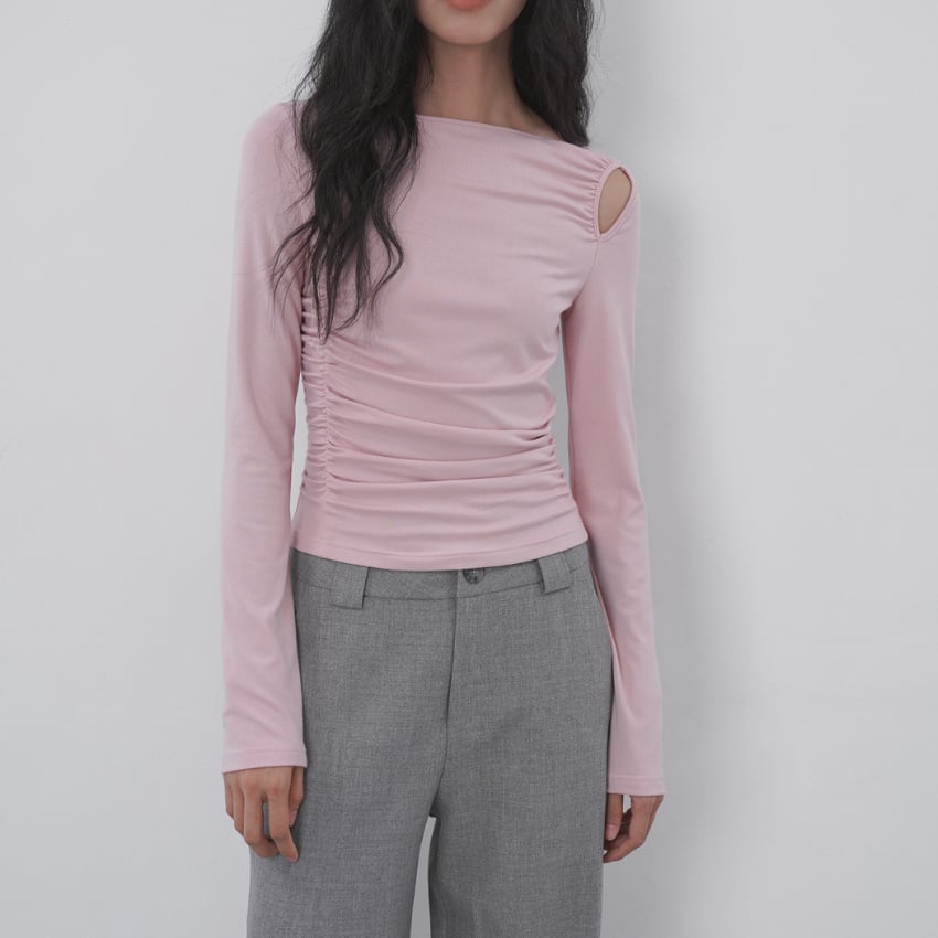cutout gathered top　J00509