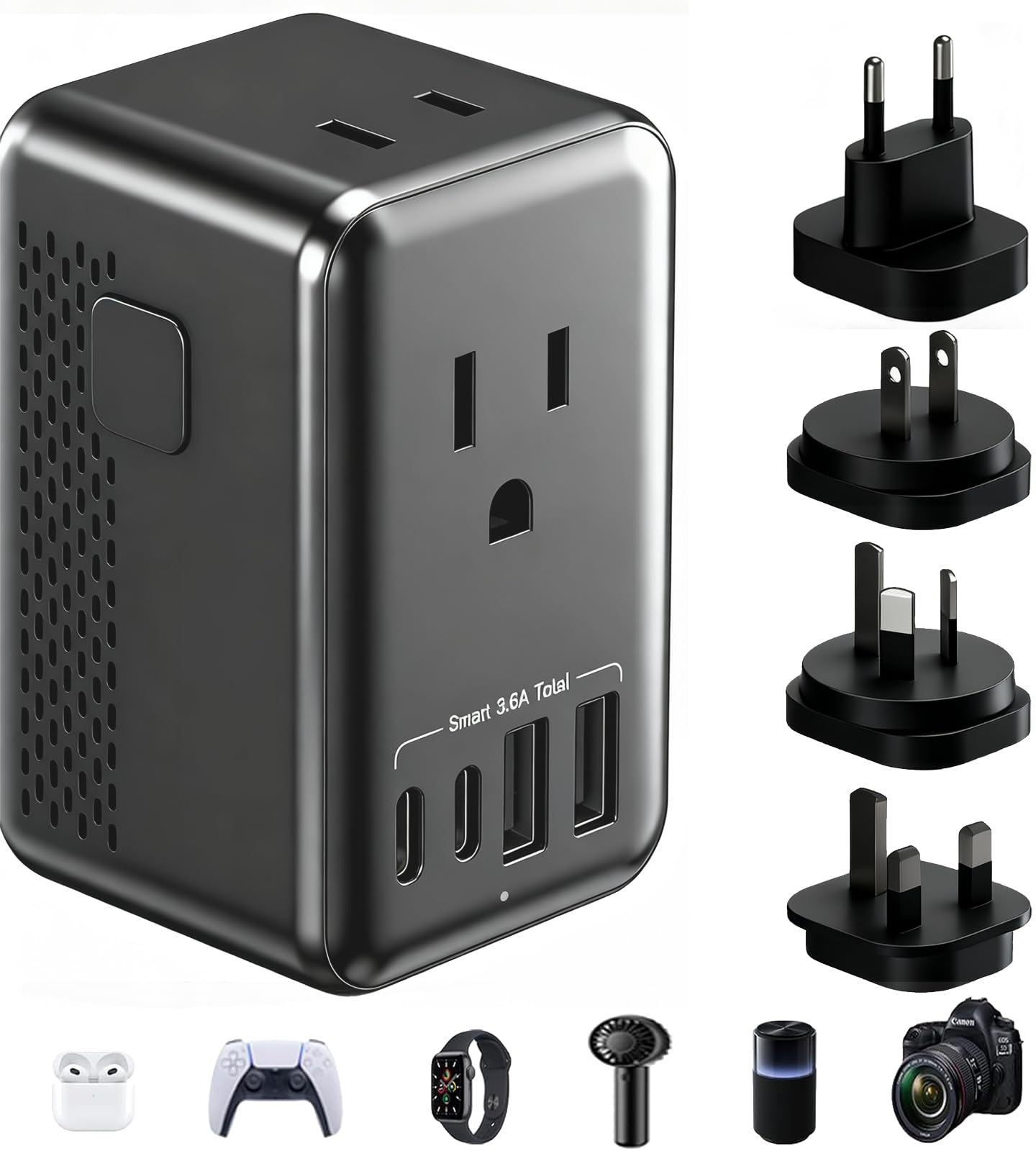 昇圧・降圧変圧器 3000VA 6口出力 ポータブル海外機器対応 電源変換プラグ 昇圧・降圧変圧器 3000VA 6口出力 ポータブル海外機器対応 電源変換