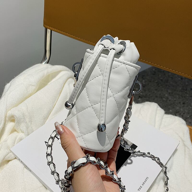 オータムウィンターミニスタンダードチェーン レトロ 秋物 冬物 メッセンジャーバッグ 手作りハンドバック55246562198