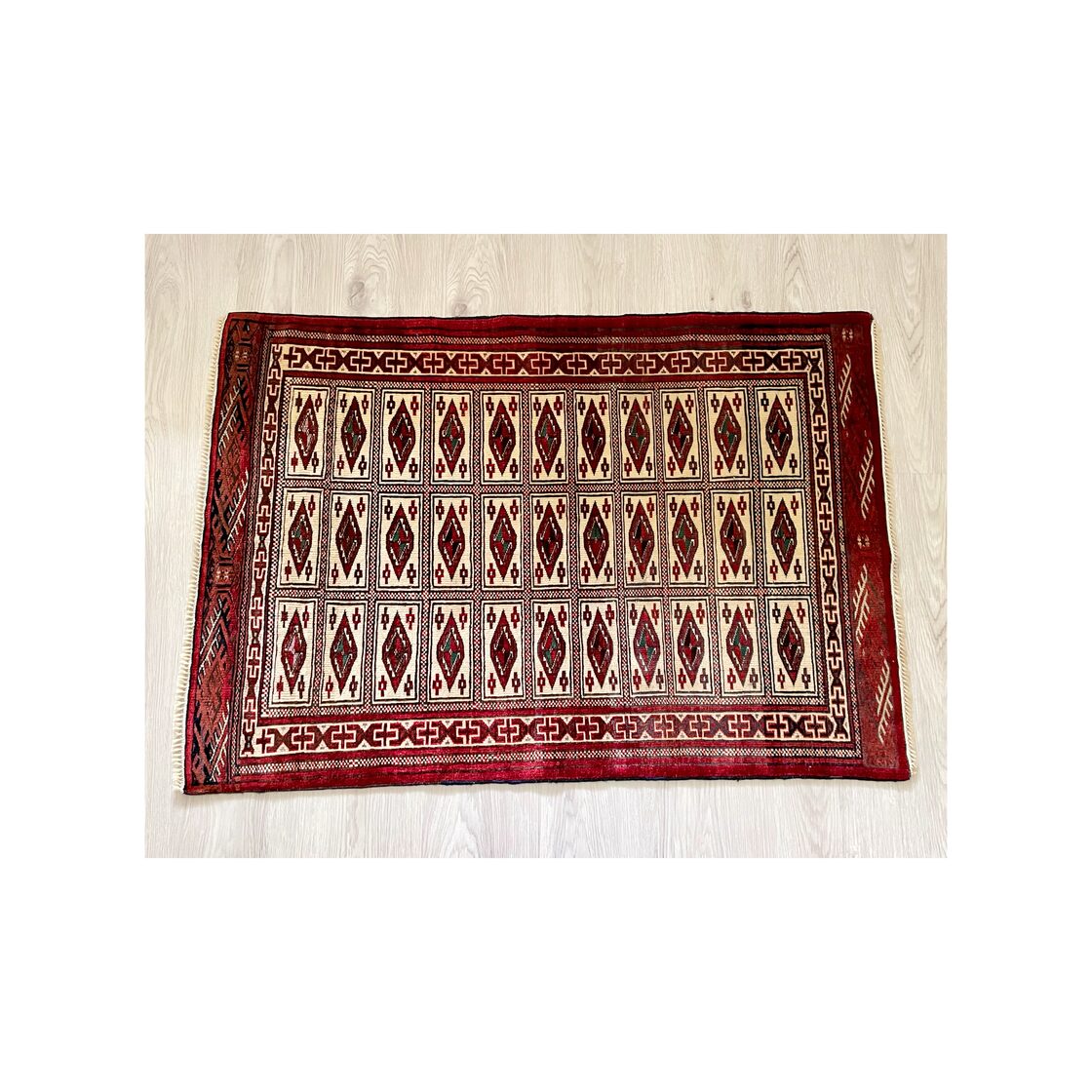 T0154 Vintage rug 78 × 114cm ヴィンテージラグ トルコ絨毯 