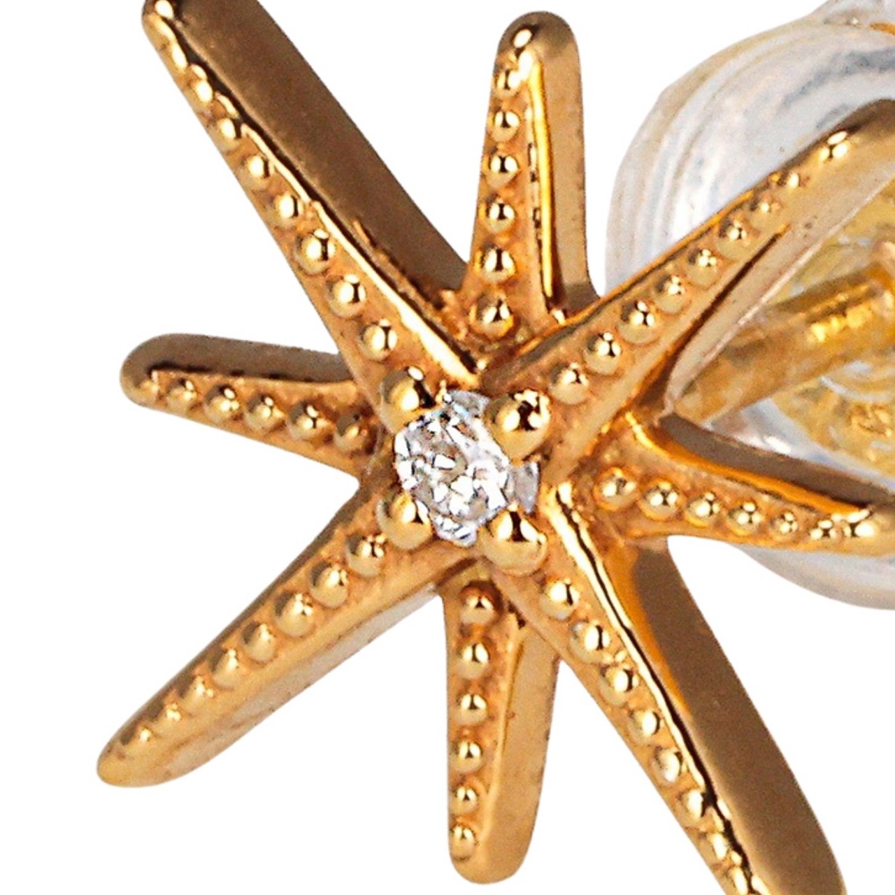 Diptiya片耳ピアス2個セット:ダイヤモンド