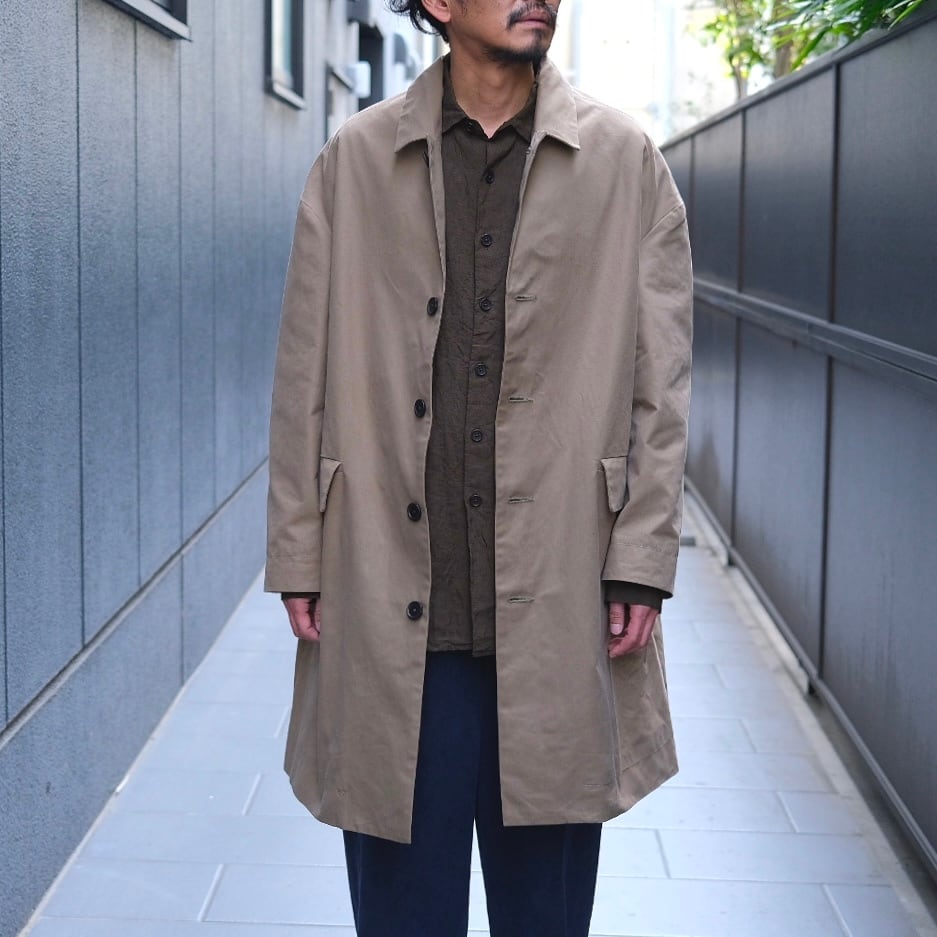 EVAN KINORI(エヴァン キノリ) / Big Coat Dry Waxed Cotton