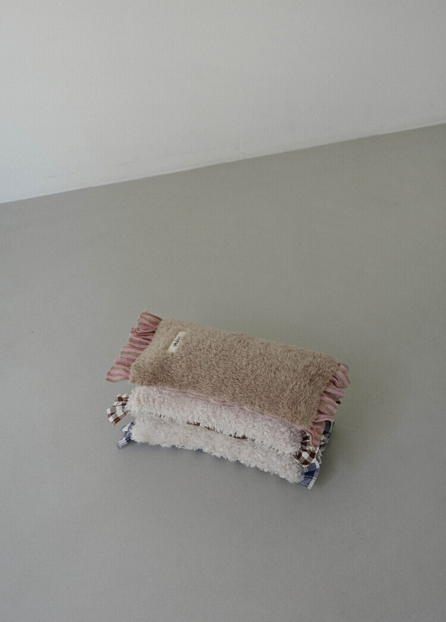 〈予約アイテム〉OHDIBS / Fluffy Pillow - ブラウンチェック