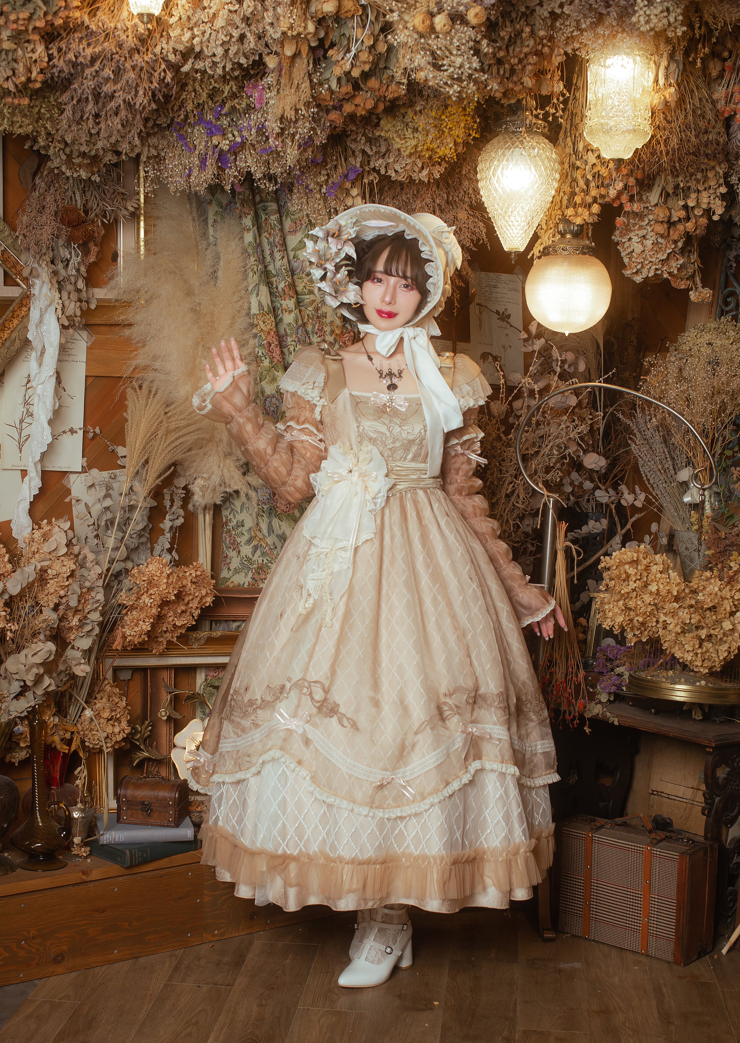 百合の乙女 刺繍ワンピース | HoshibakoWorks