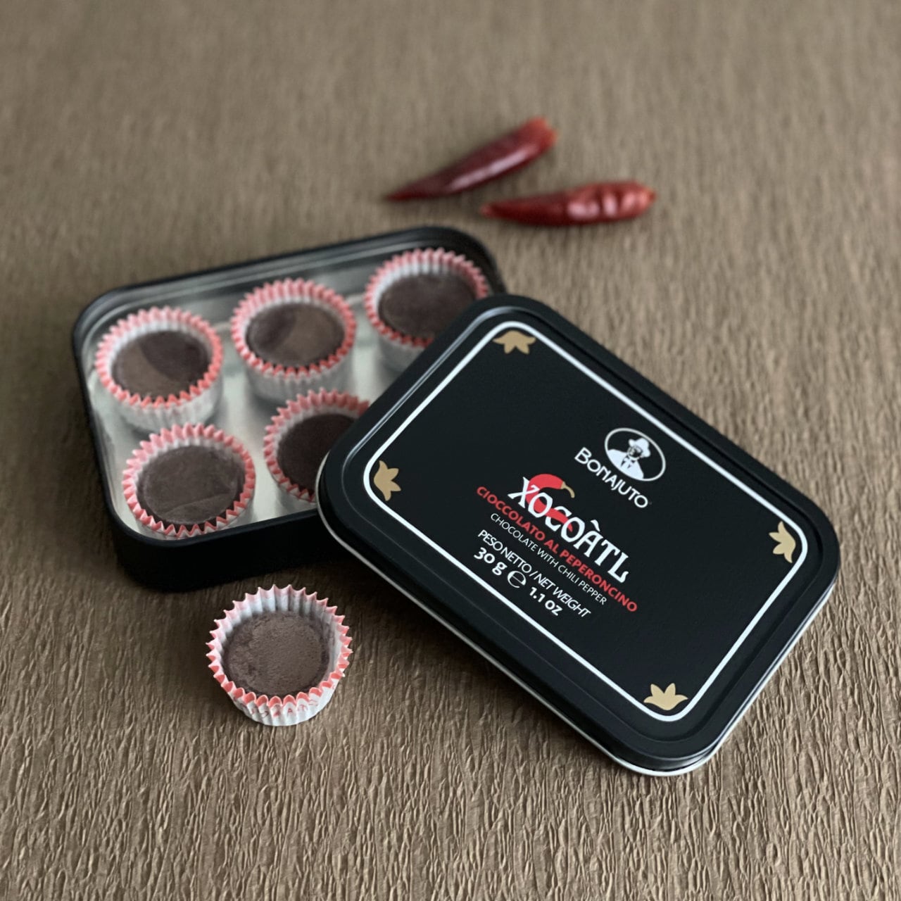 6粒/ ショコアトル Xocoatl 古代チョコレート トウガラシ入り