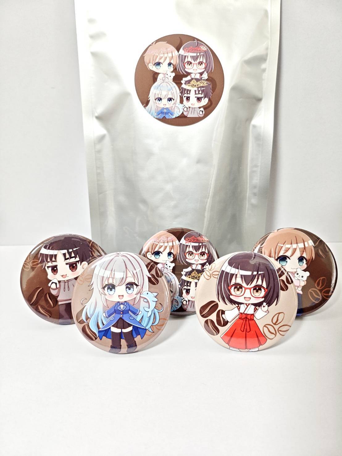 【即日発送】保護フィルム付 だるまいずごっど コラボカフェ缶バッジ12個 神山カルテット様コラボ】おためし癒やしセット | CALM PORT COFFEE
