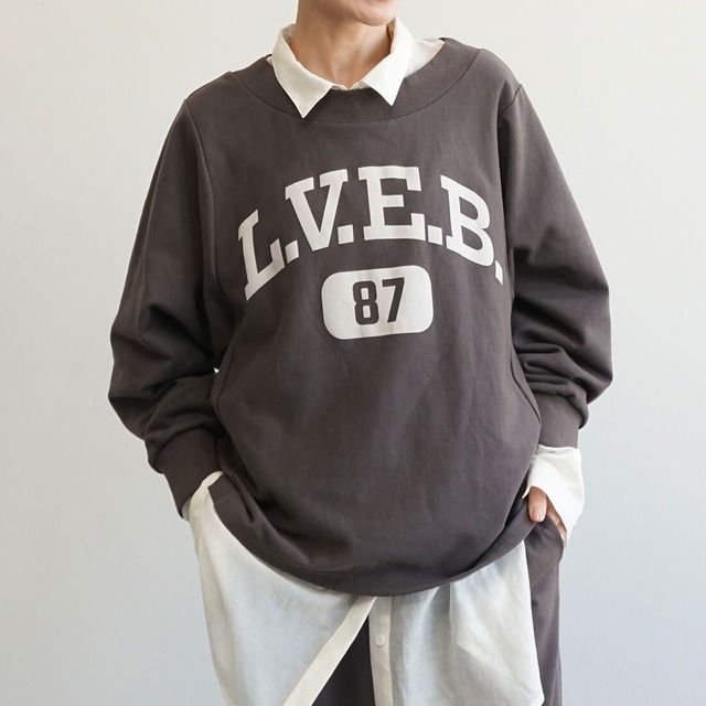 裏毛ロゴトレーナー