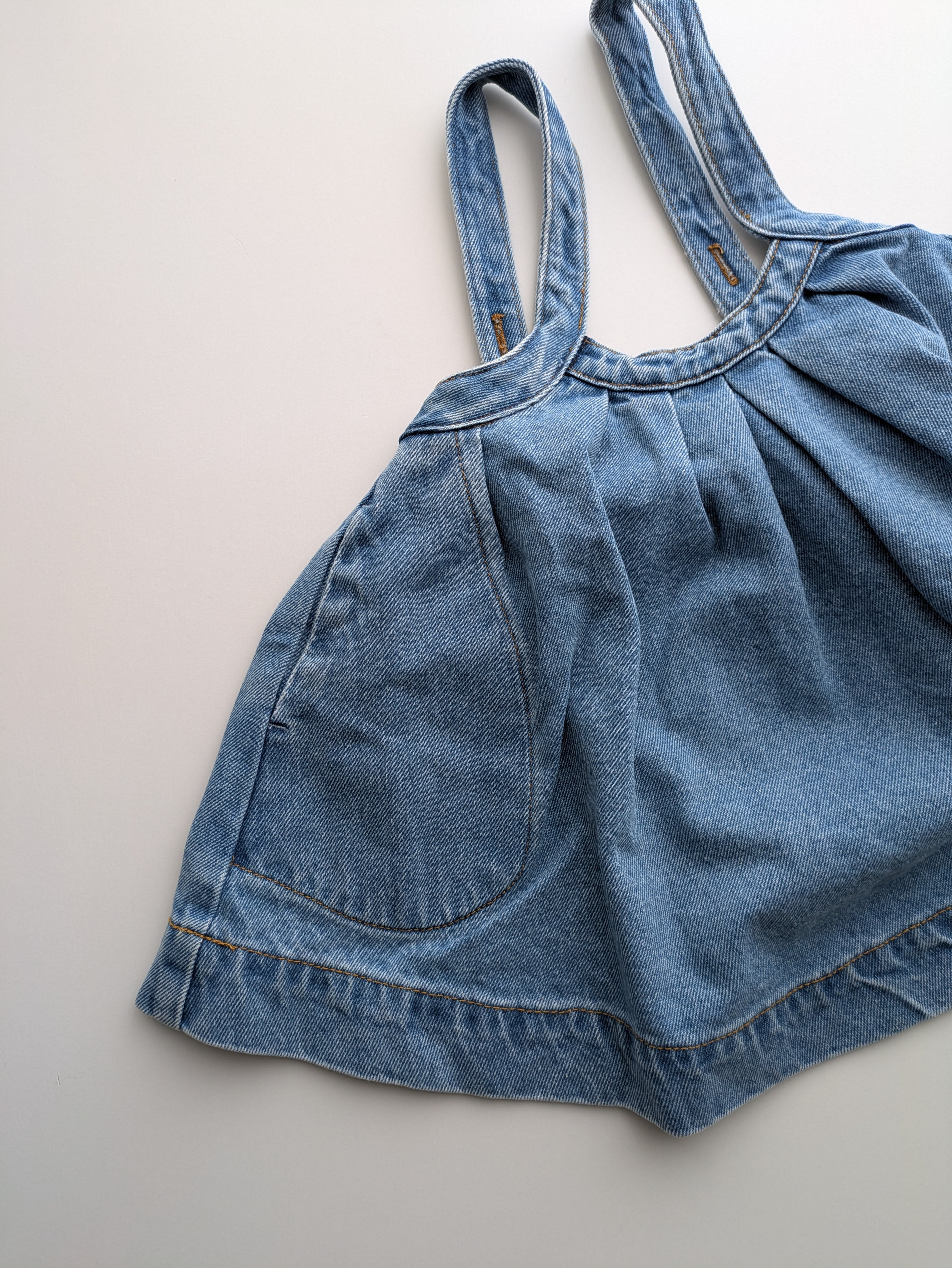 the simple folk / THE OVERSIZED DENIM PINAFORE | LITTLE LOULOU